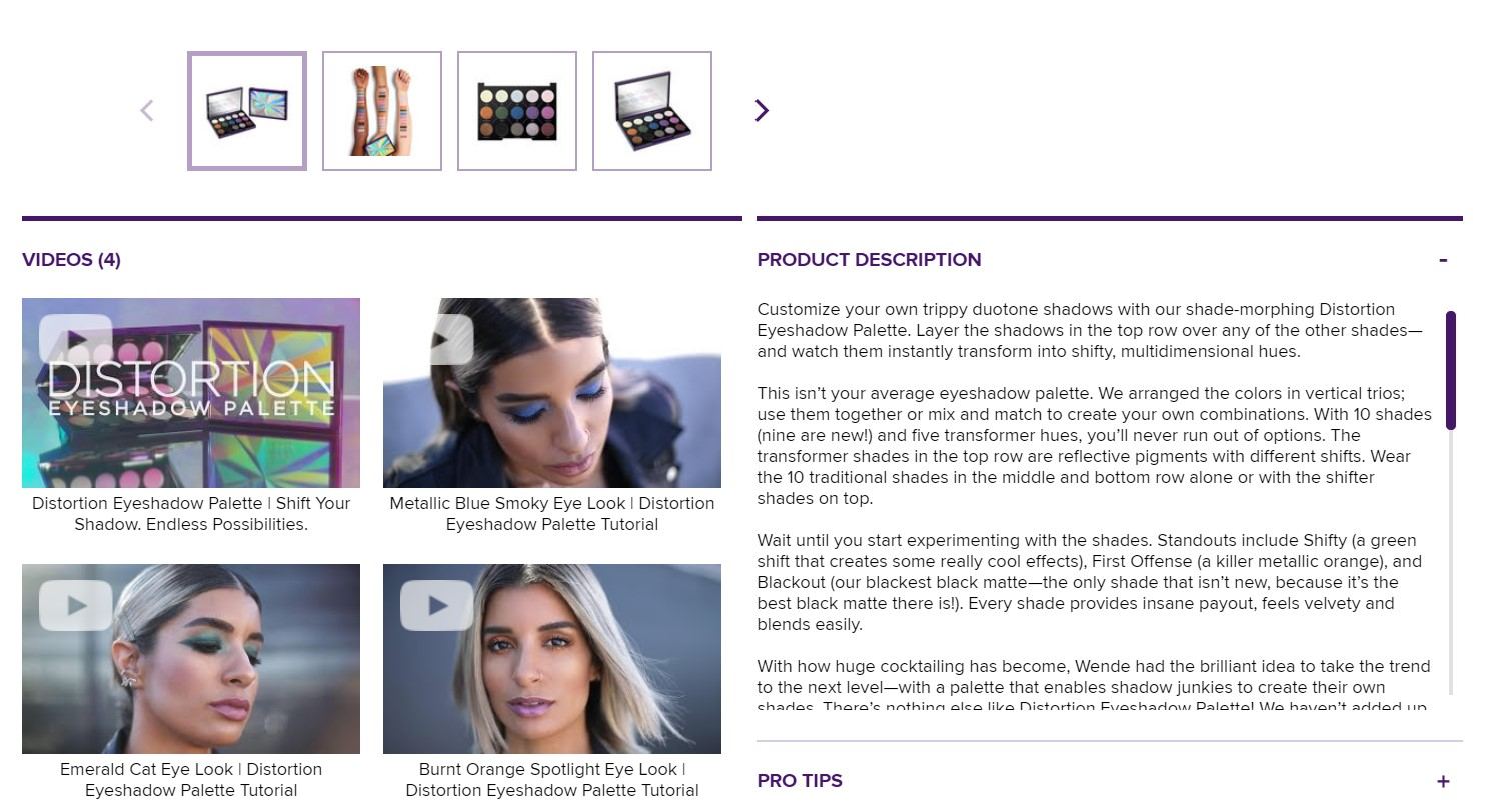 urban decay product page