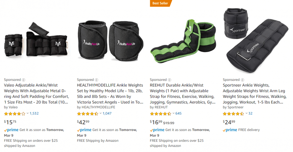 Amazon Sponsored Product ad