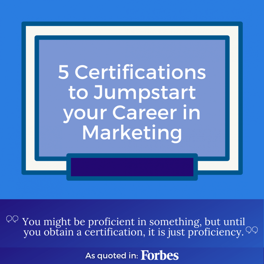 Certifications to Jumpstart your Marketing Career