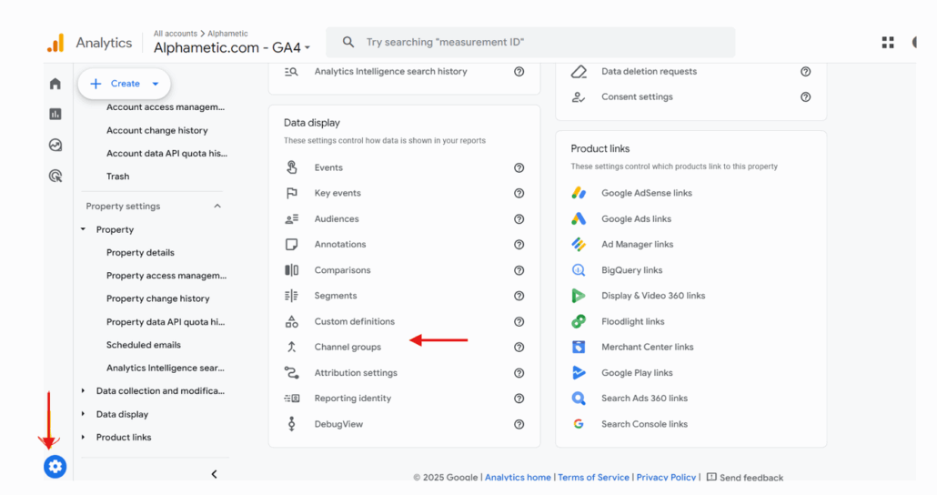 Channel Groupings in GA4